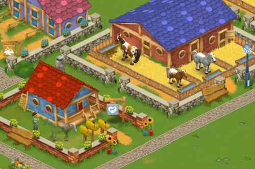 Manege met paarden